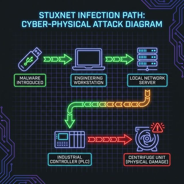 Stuxnet Infection Diagram